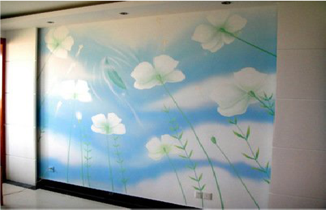 三江画墙绘怎么画好白云的蓬松感？