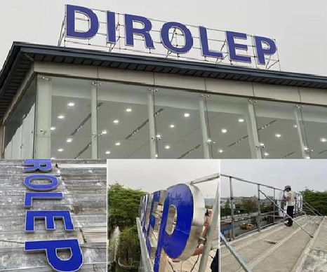 三江楼顶发光字安装的注意事项。